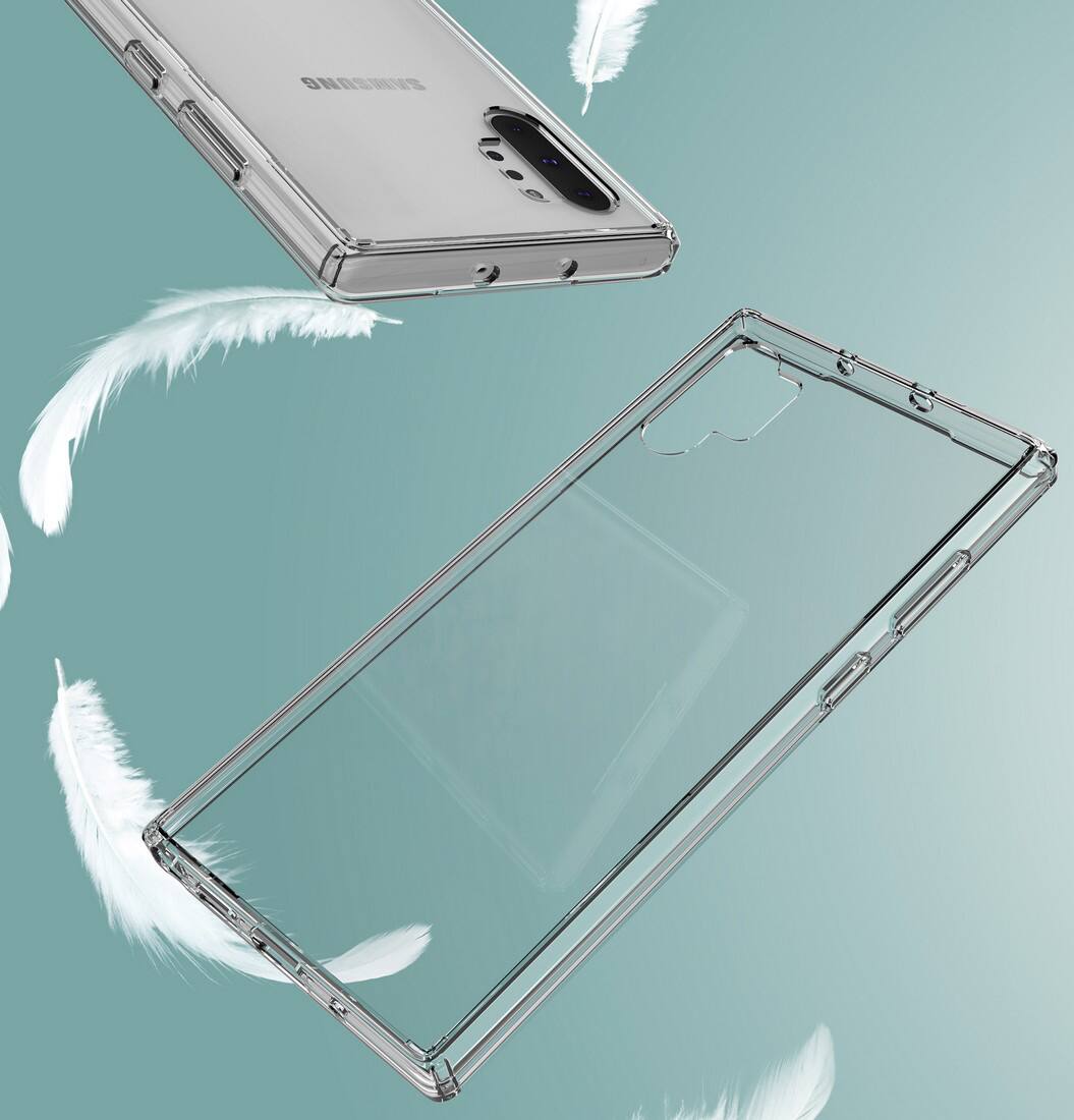 Alt View 6. Nakedcellphone - Clear Case for Samsung Galaxy Note 10 Plus - Clear.