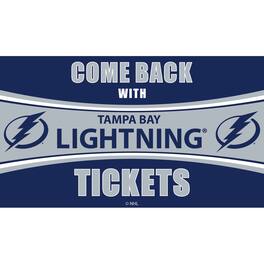 Evergreen Enterprises - Tampa Bay Lightning 28" x 16" Come Back With Tickets Door Mat - Multicolor
