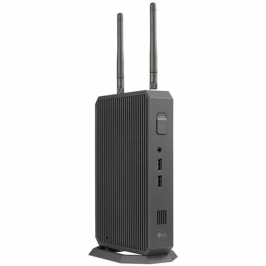 Alt View 4. LG - LG CQ600N-6N Thin Client - Intel Celeron N5105 Quad-core (4 Core) 2 GHz - Black - 4 GB RAM DDR4 SDRAM - 16 GB Flash - Black.