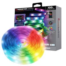 MONSTER SMART ILLUMINESSENCE 100FT
540 RGB+IC LEDs
Works with Razer Chroma
APP CONTROL
VOICE CONTROL
PC CONTROL
SOUND REACTIVE RGB+IC FLOW
multiple colors at once
Wi-Fi
Works with Hey Google
Works with Alexa
STRIP