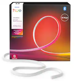 Philips - Hue OmniGlow Strip Light 10 feet - White
