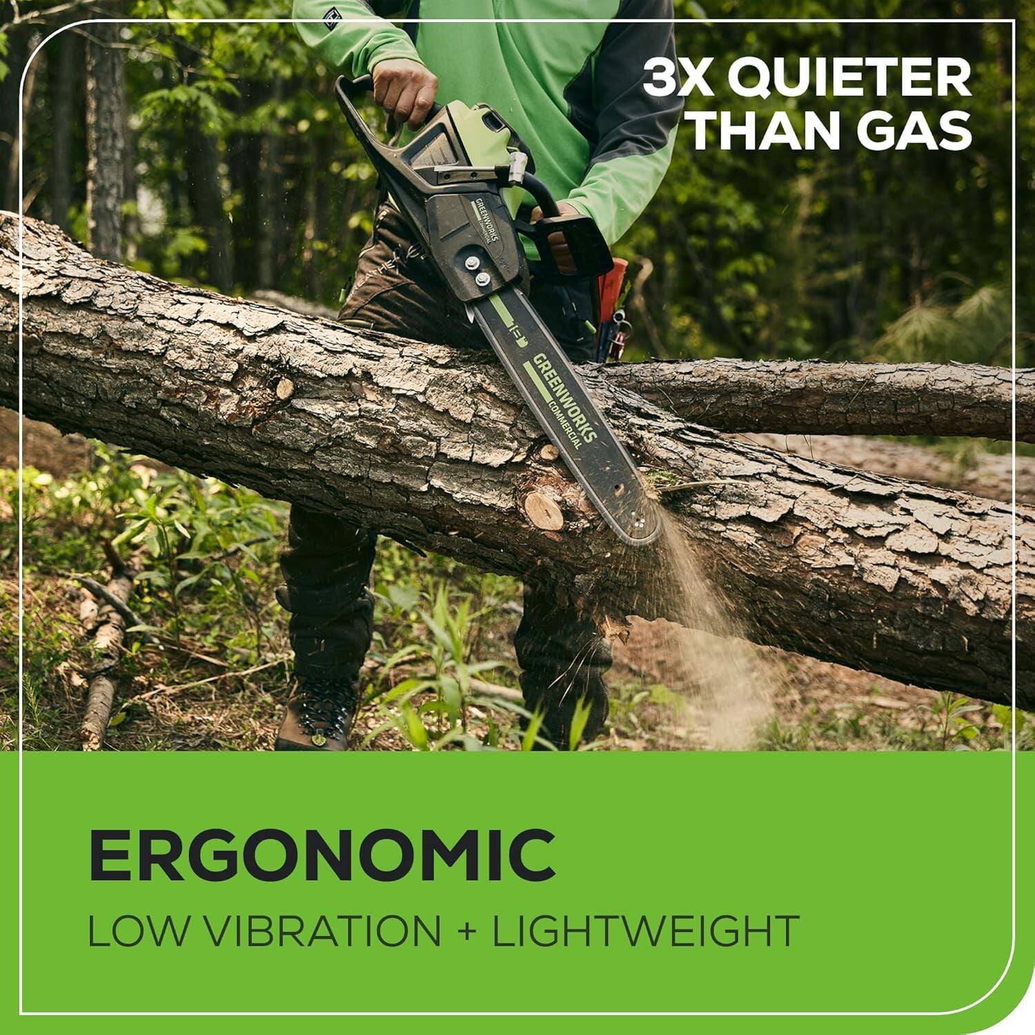 3X QUIETER THAN GAS

ERGONOMIC
LOW VIBRATION + LIGHTWEIGHT