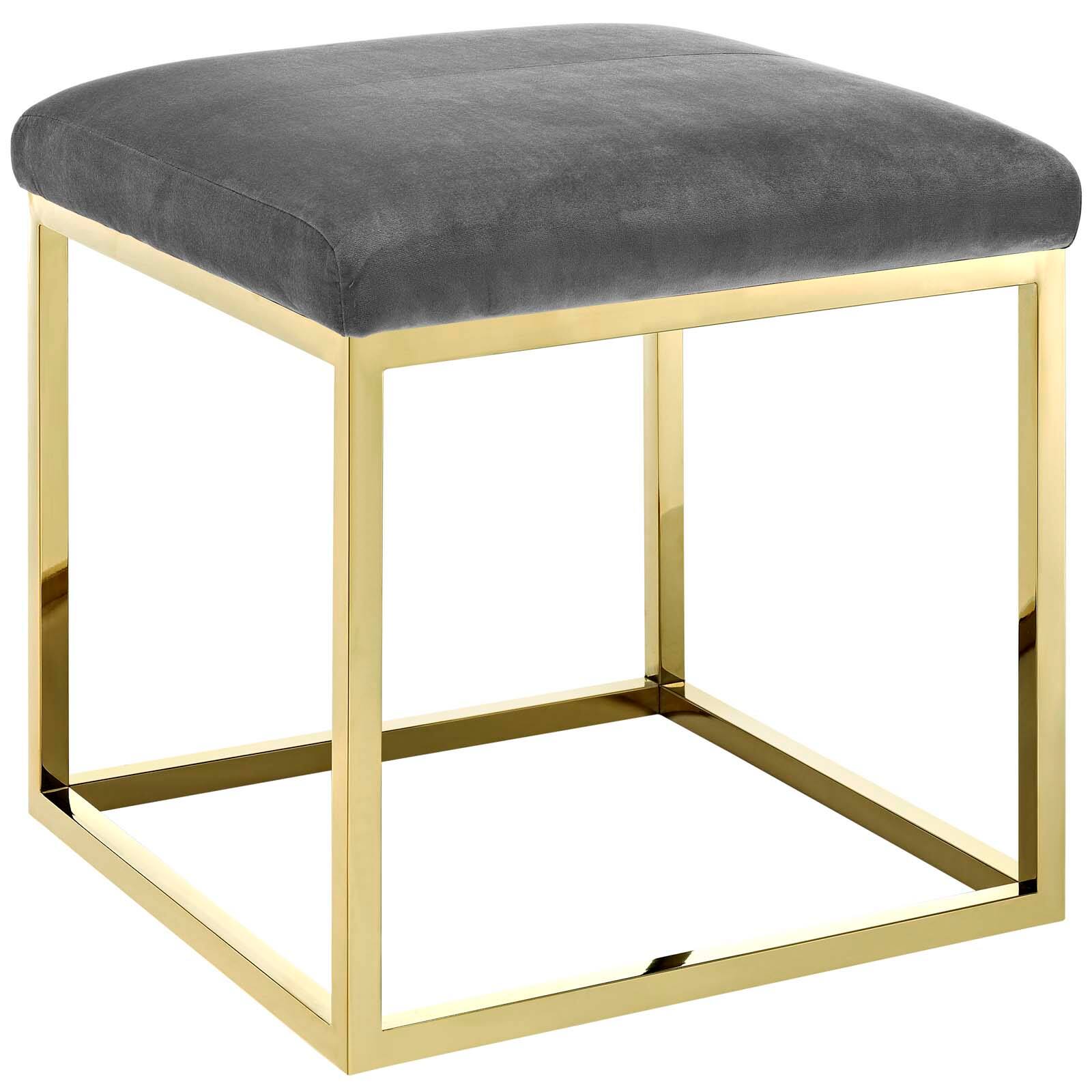 Angle. Modway - Anticipate Ottoman by Modway - EEI-2849-GLD-GRY.
