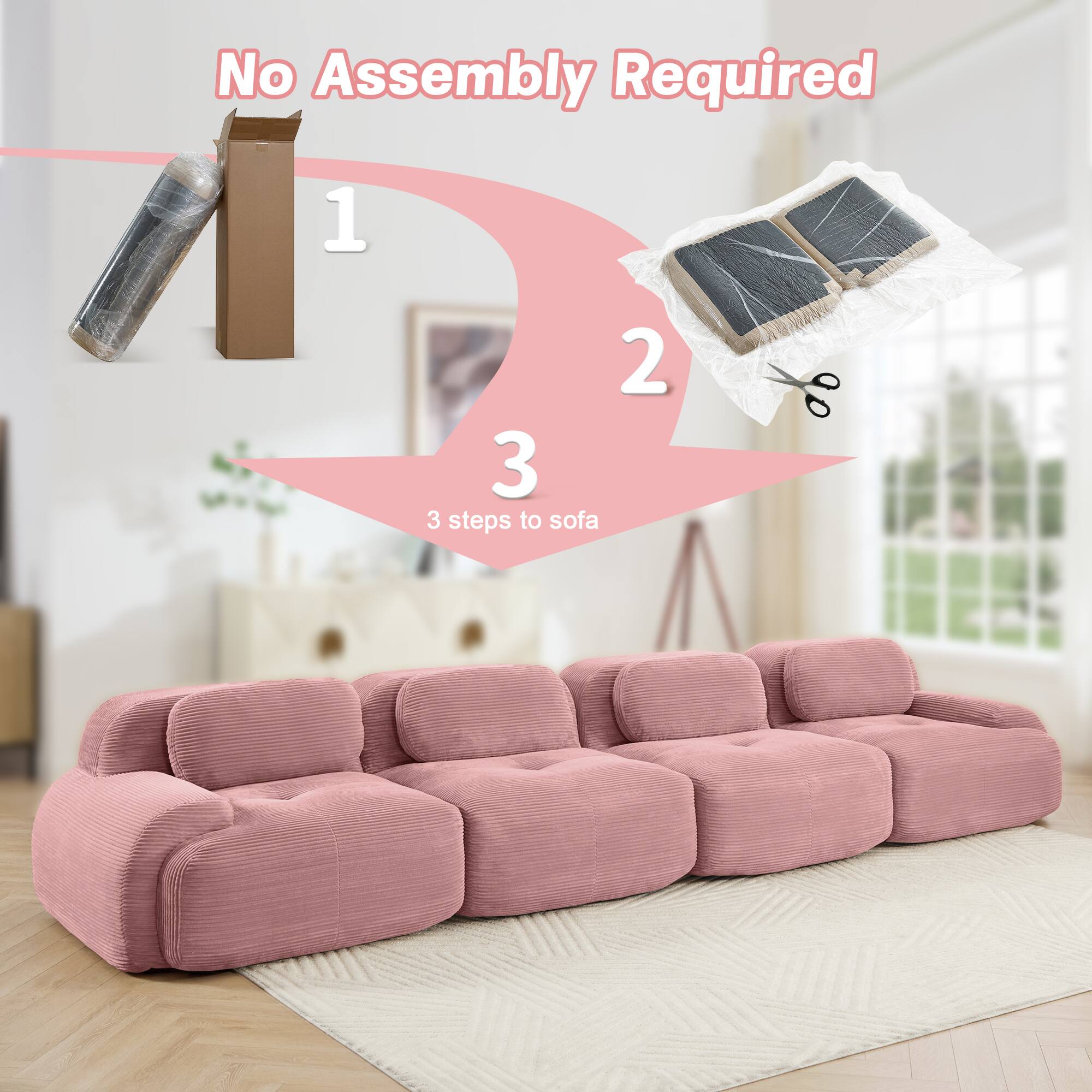 No Assembly Required

1
2
3

3 steps to sofa