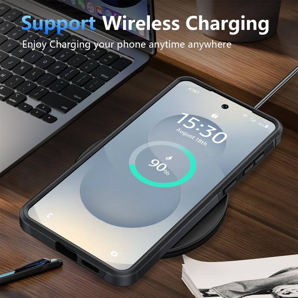 Support Wireless Charging  
Enjoy Charging your phone anytime anywhere  

AT&T  
15:30  
August 18th  
90%