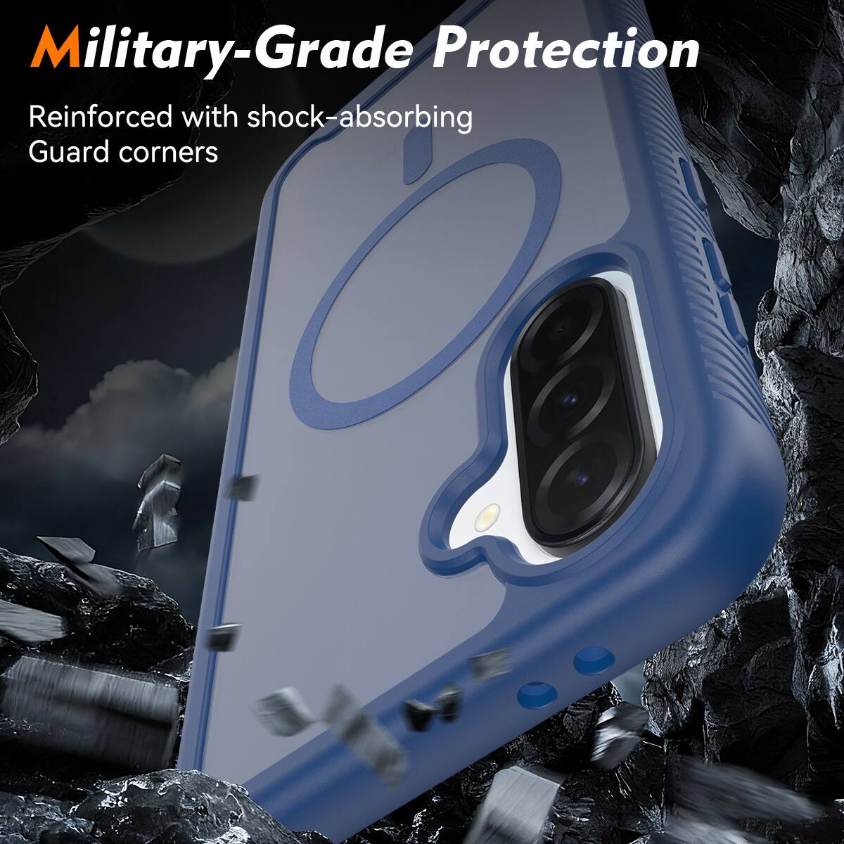 Military-Grade Protection  
Reinforced with shock-absorbing Guard corners