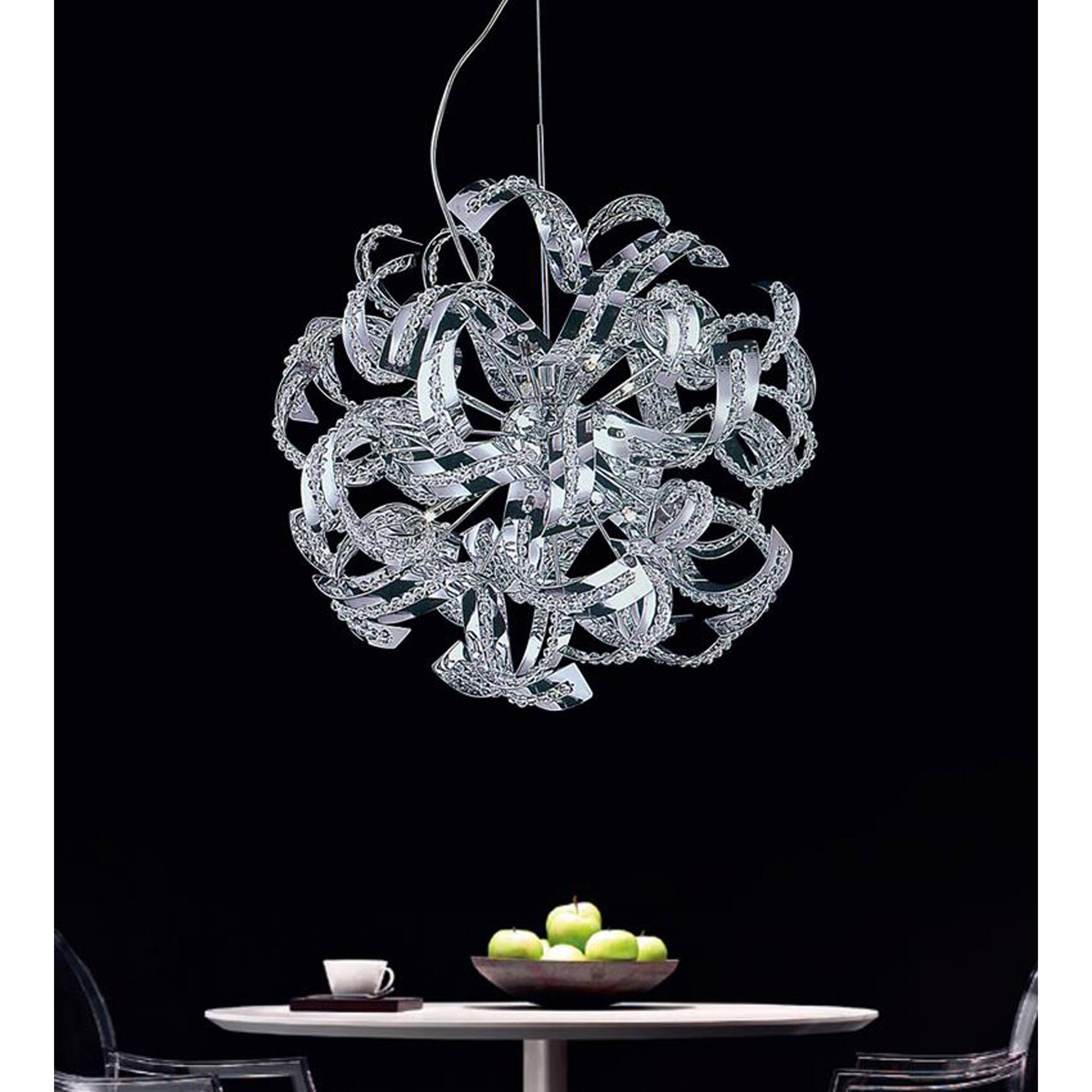 Angle. CWI Lighting - Swivel 14 Light Chandelier With Chrome Finish - Chrome.