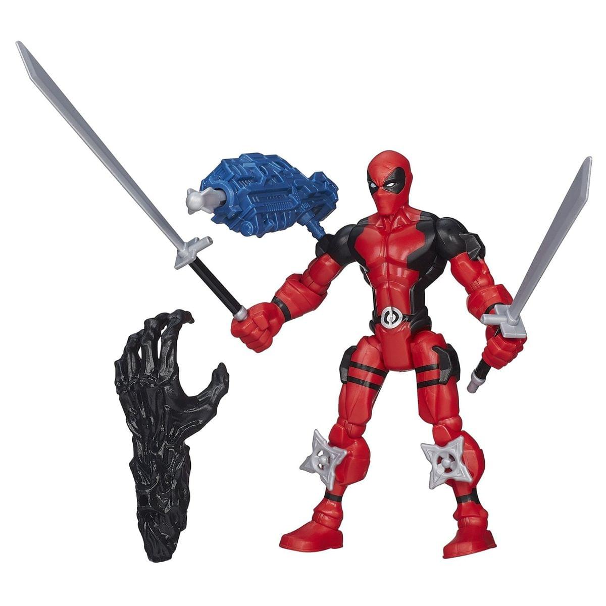 Alt View 1. Marvel - Marvel Super Hero Mashers 6" Action Figure: Deadpool - Red/Black.