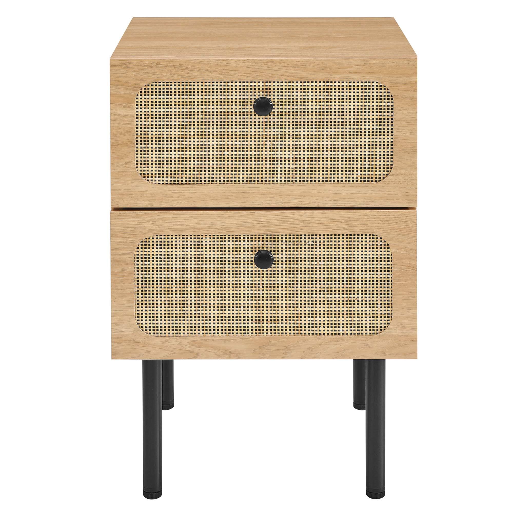 Alt View 2. Modway - Chaucer 2-Drawer Nightstand by Modway - Oak.