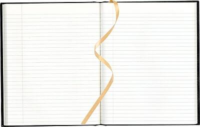 Alt View 4. Blueline - Blueline Executive Hardcover Journal, 8.5" x 10.75", College Ruled, Black, 150 Pages (A10.81) - Black.