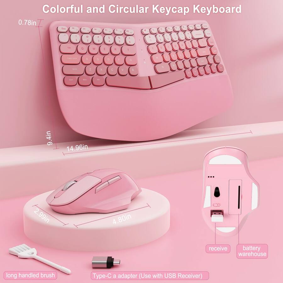 Cottage Core Computer Mouse COTTAGE Mouse Mechanical Gaming Set With Wrist Rest Otg Brush Ideal For ...