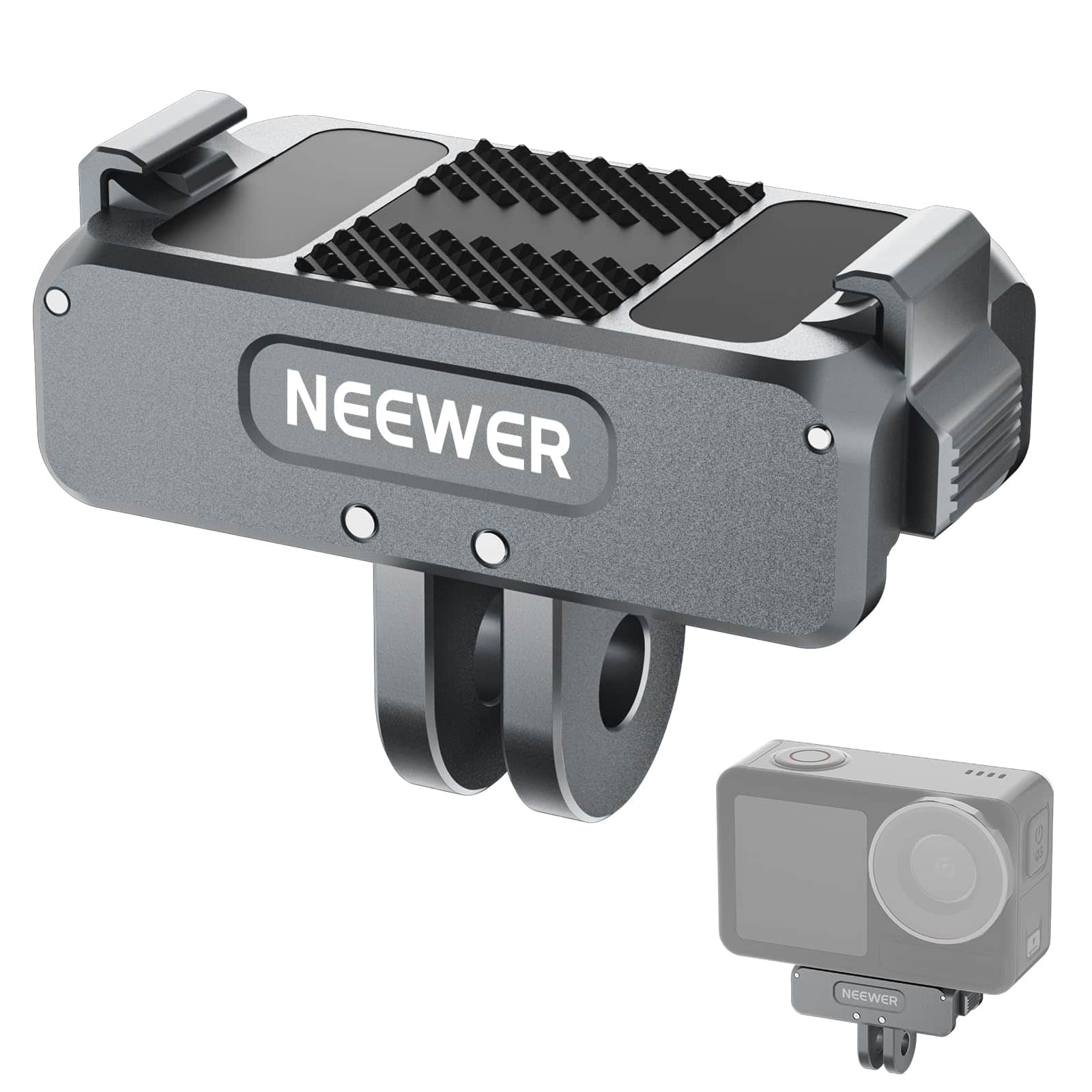 Neewer - Magnetic Mount for DJI Osmo/Action, QR, Dark Gray