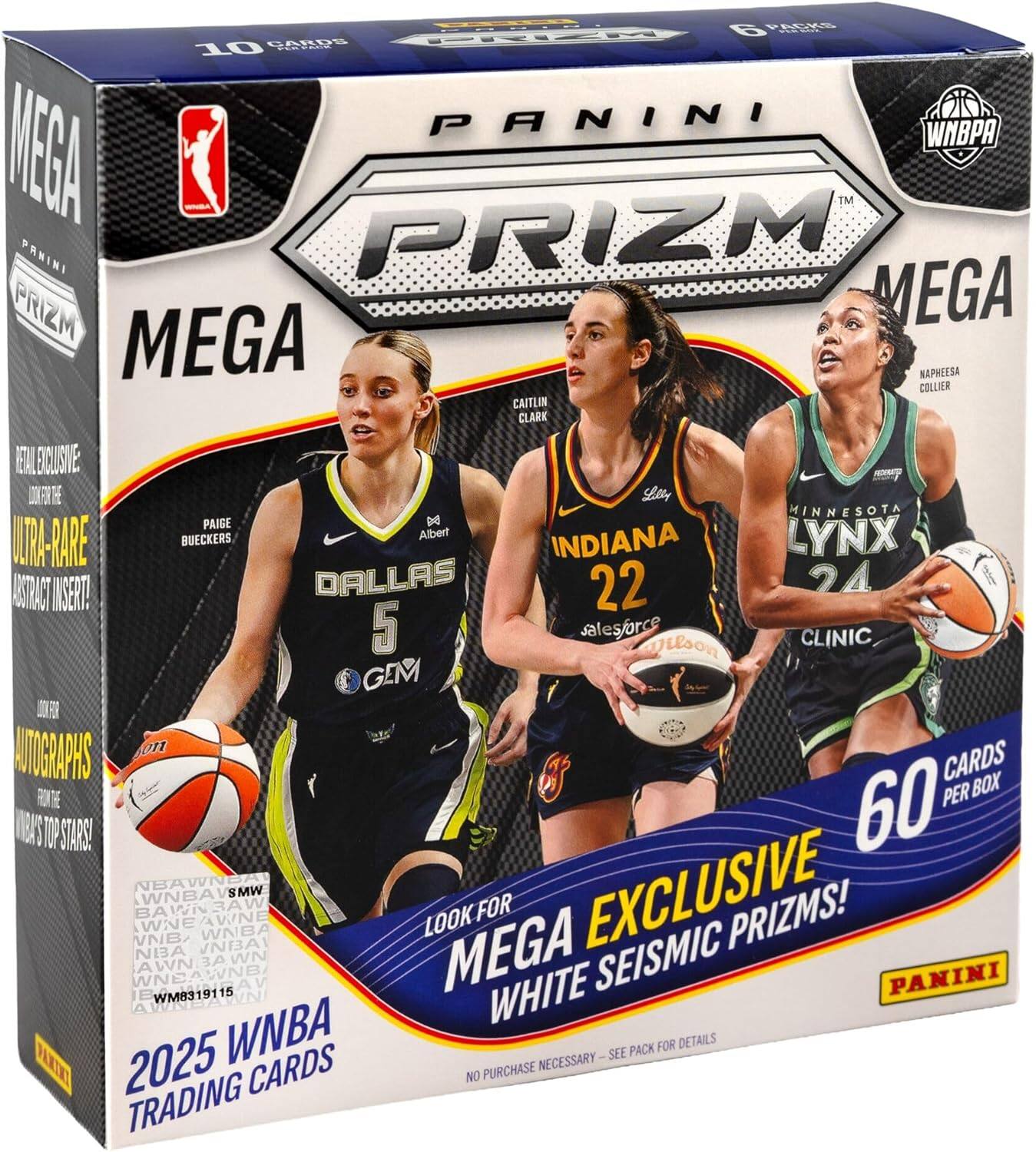 H VNA PNIEH 6 ada DARUE 10 adE PANINI WNBPA HESA TM PANINI PRIZM PRIZM MEGA MEGA NAPHEESA COLLIER CAITLIN CLARK EOL EOUSNE NO DFT H Lally HINNESOTA PAIGE 04 BUECKERS Albert LYNX LUT-RARE INDIANA ASTRACT ISERT! DALLAS 22 24 5 salesforce ison CLINIC GEM D F ANTOGRAPHS CARDS RONT PER BOX EE 60 NEAS I TOP STARS! NBAWN EXCLUSIVE WNBAVSMW 3AW BAWN AWINE LOOK FOR PRIZMS! WNe WNBA VNB, NBAI WNEAWNB AWN NB3A WM83191 BAWN 15 MEGA WHITE SEISMIC PANINI HKX 2025 WNBA NECESSARY SEE PACK FOR DETAILS CARDS NO PURCHASE TRADING