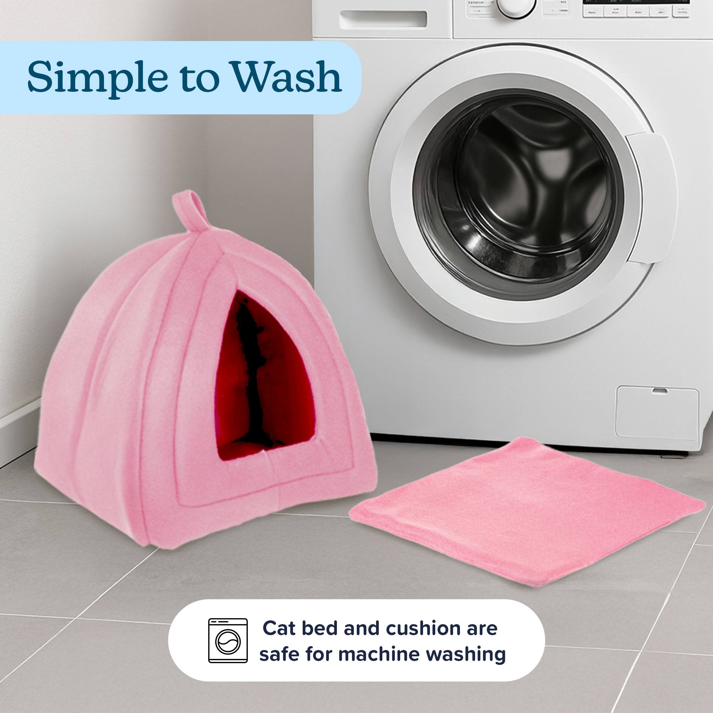 Simple to Wash

Cat bed and cushion are safe for machine washing