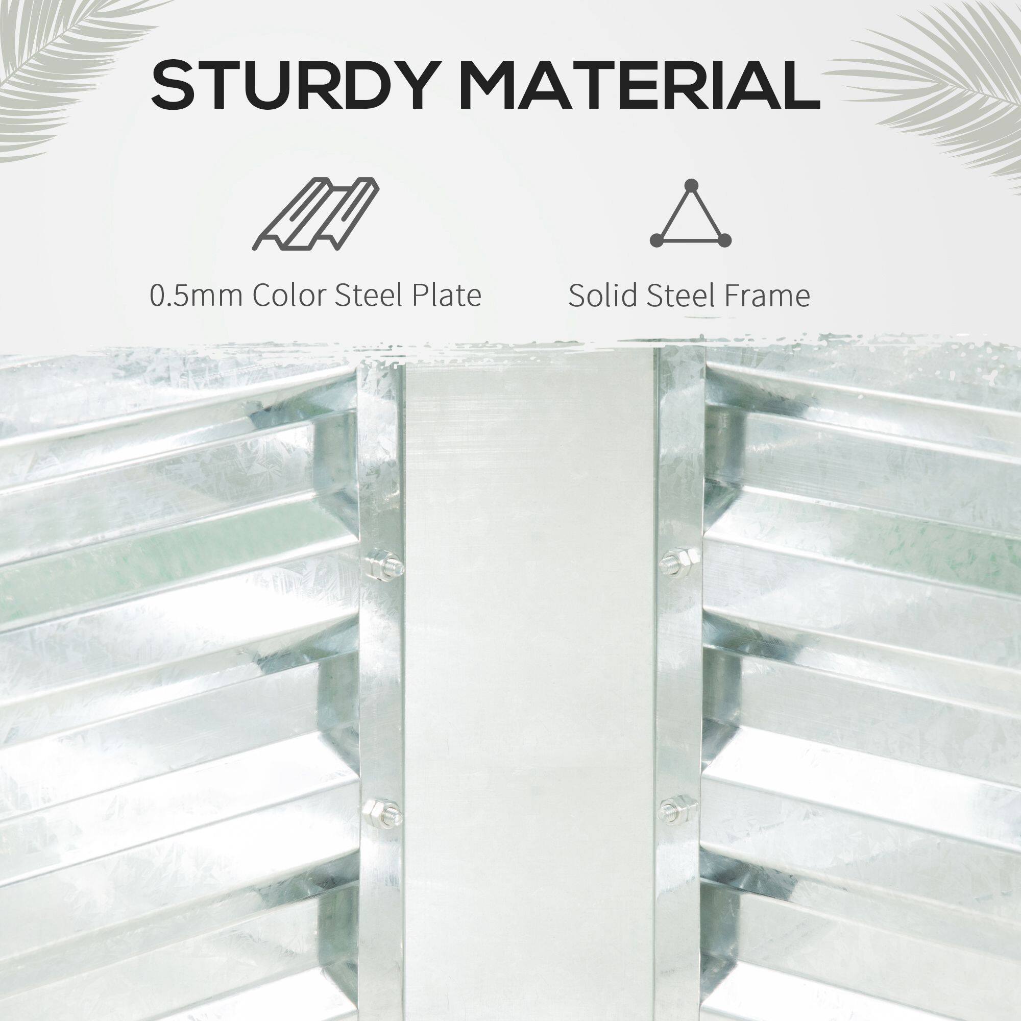 STURDY MATERIAL
0.5mm Color Steel Plate
Solid Steel Frame