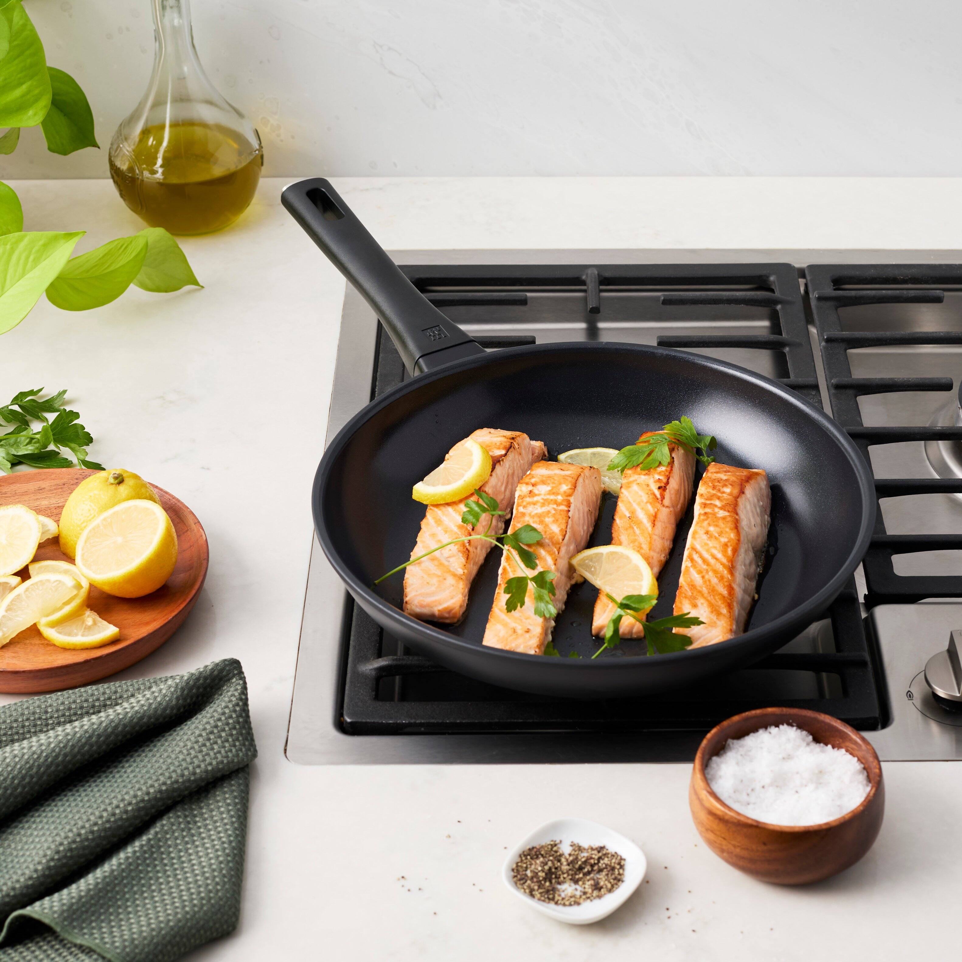 Alt View 5. ZWILLING - ZWILLING Madura Plus Ceramic 11-inch Aluminum Fry Pan Ceramic Nonstick - Black.