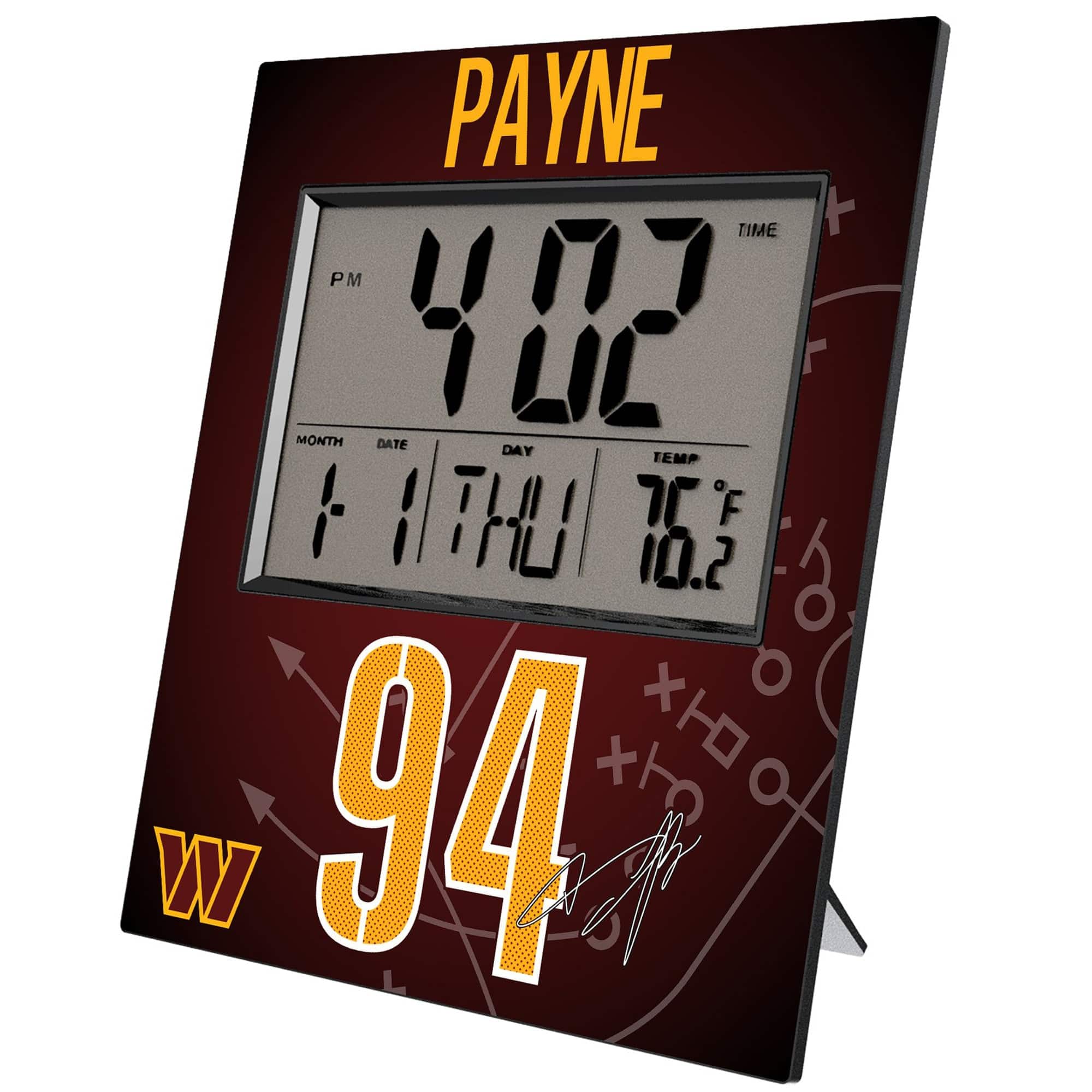 PAYNE

TIME: 4:02 PM

MONTH: 1
DATE: 11
DAY: THU
TEMP: 76°F

94

WW