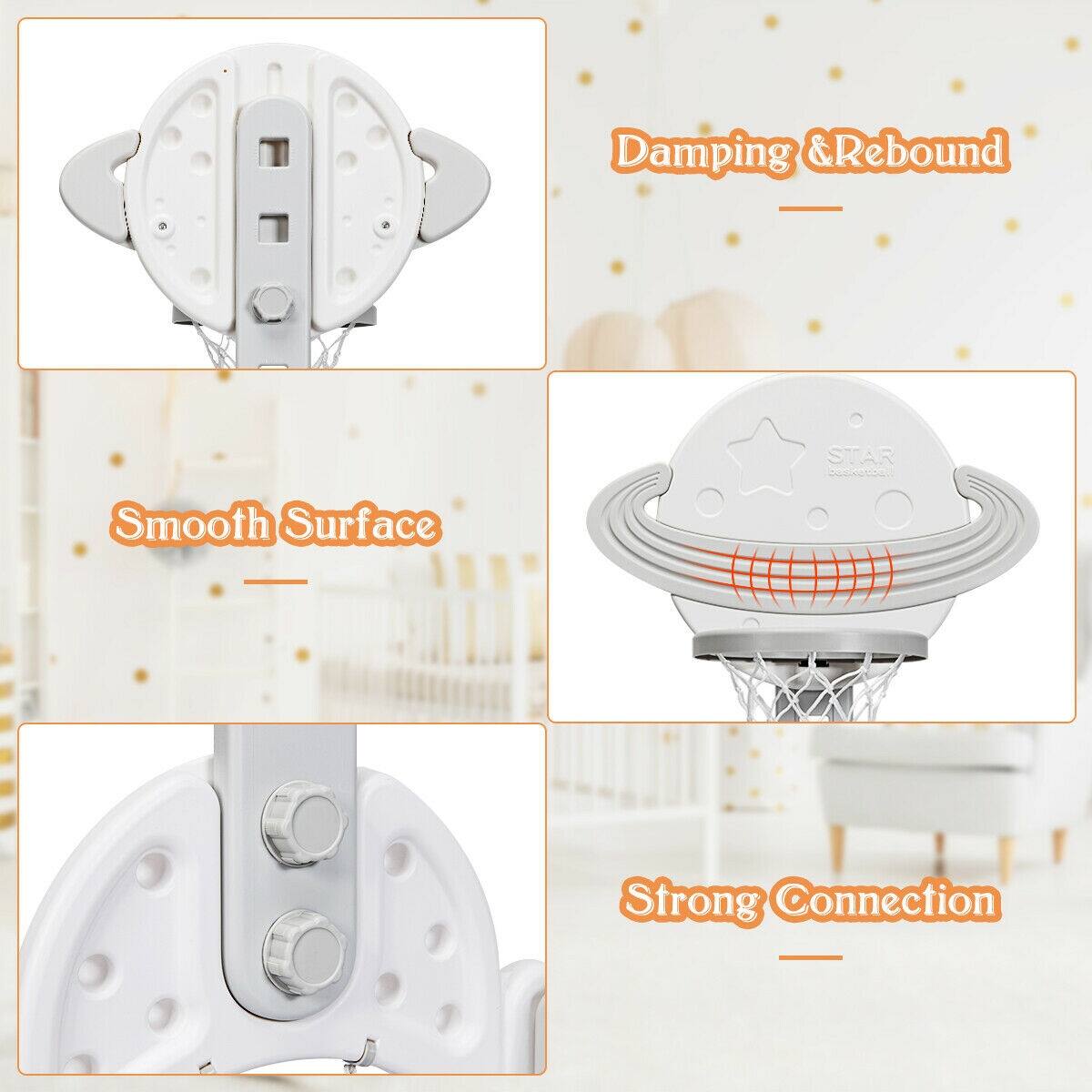 Damping & Rebound  
Smooth Surface  
Strong Connection