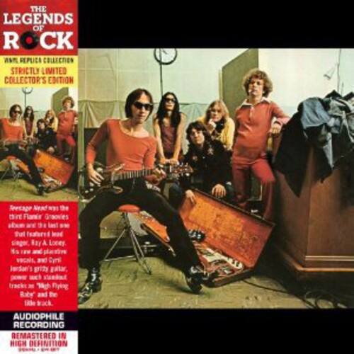 THE LEGENDS OF ROCK  
VINYL REPLICA COLLECTION  
STRICTLY LIMITED COLLECTOR'S EDITION  

Jersey Ace was the third Flaming Groovies album and the last to feature original lead singer Cyril Jordan. It's raw and plaintive vocals, and Cyril's gritty guitar, vocals, and "high flying" (as he called it) "trucking" style, make it a standout.  

AUDIOPHILE RECORDING  
REMASTERED IN HIGH DEFINITION