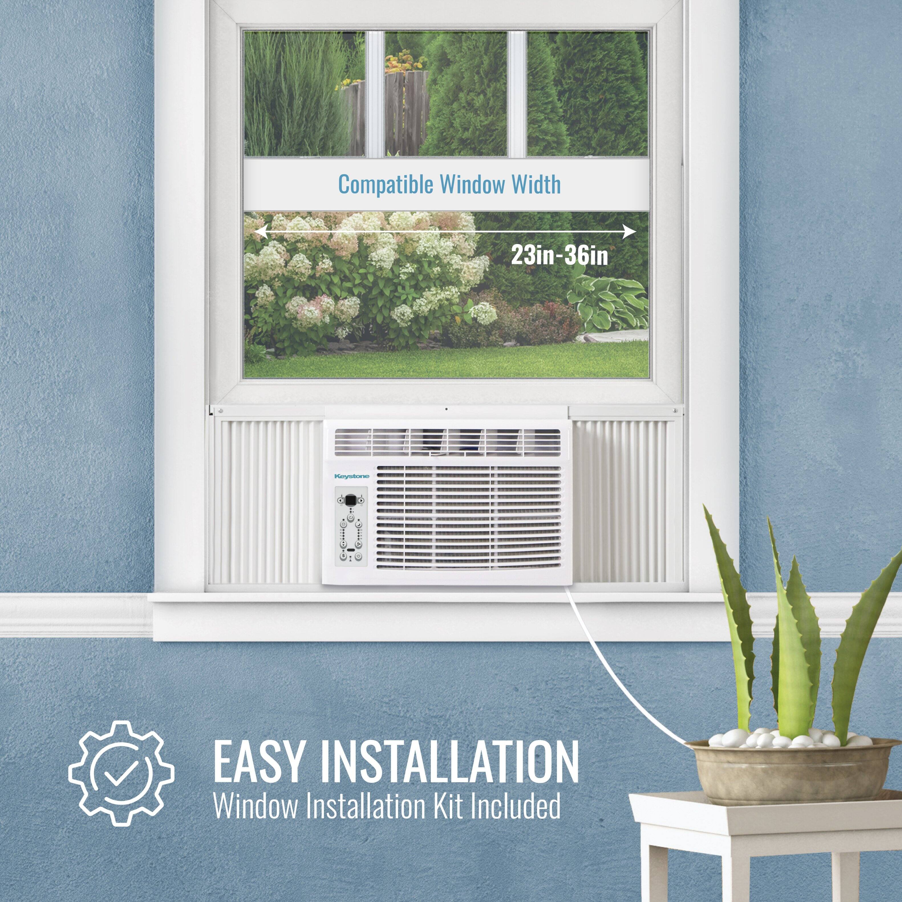 Compatible Window Width: 23in-36in  
EASY INSTALLATION  
Window Installation Kit Included