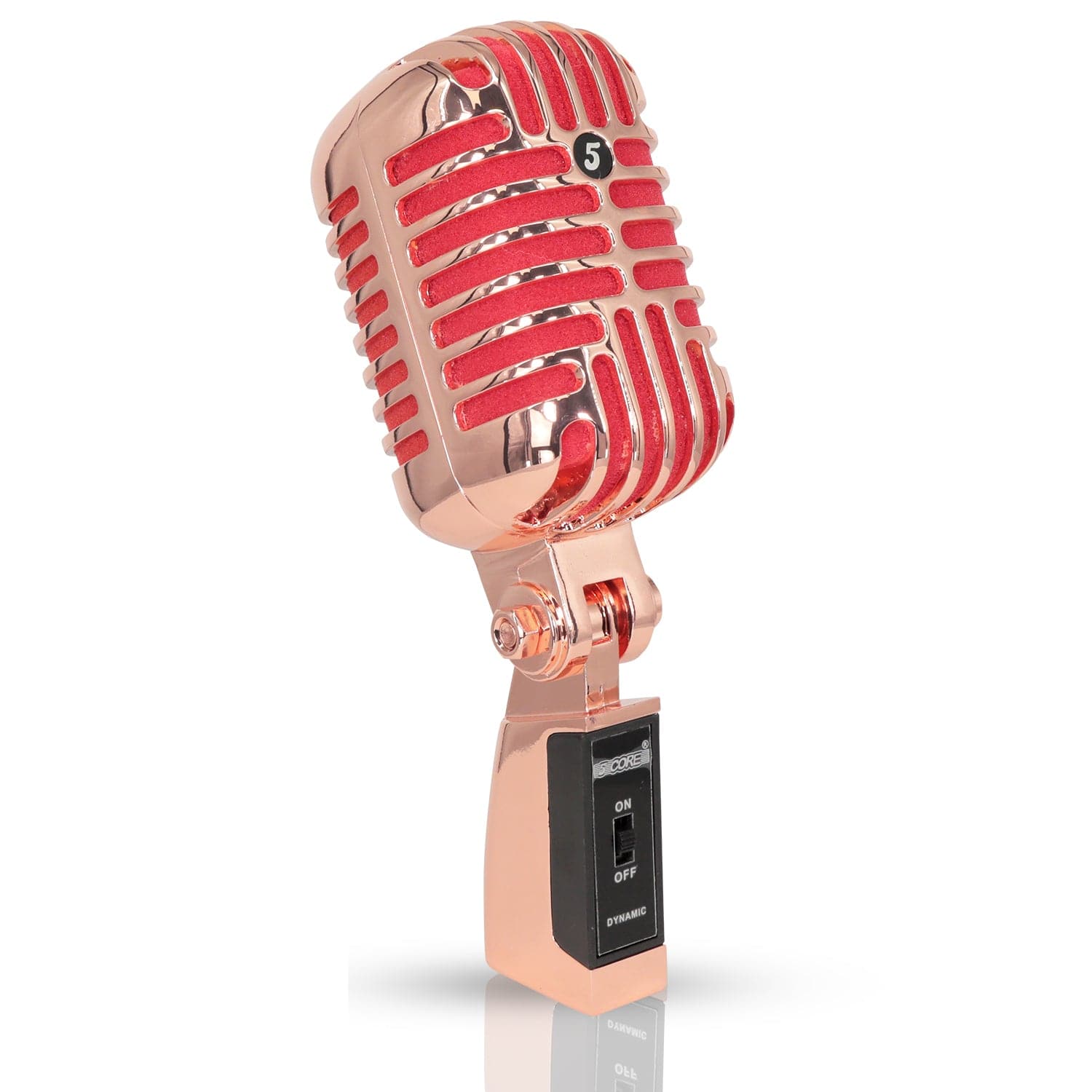 5 CORE - 5Core Vintage Microphone Classic Dynamic Professional XLR Studio Retro Style Mic-RTRO MIC COPPER