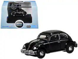 Volkswagen Beetle Black 1/148 (N) Scale Diecast Model Car by Oxford Diecast