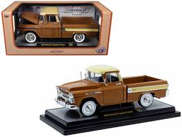 M2 - 1958 Chevrolet Apache Cameo Pickup Truck Top Limited Edition to 5250 pieces Worldwide 1/24 - Brown with Beige