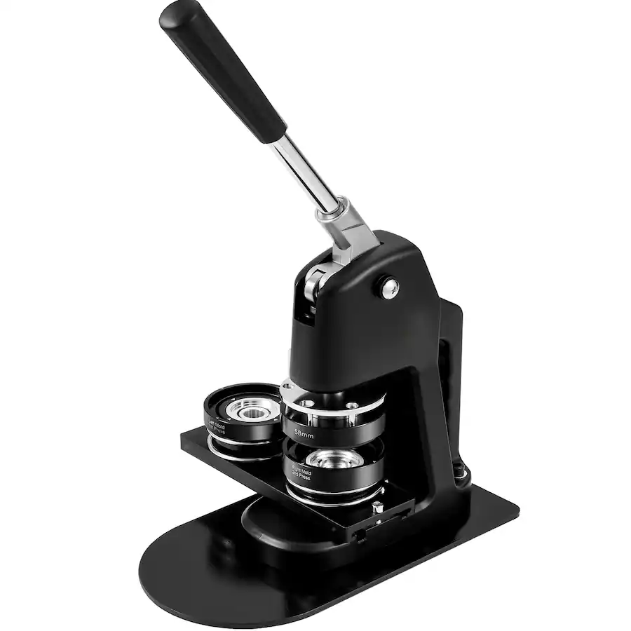 VEVOR Button Maker Machine, Multiple Sizes 1+2.25 Inch Badge Punch ...
