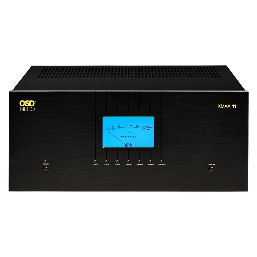 OSD NERO  
XMAX 11  

11  
C  
20 50  
50 40  
100 150 30 -20 DECIBELS  
200 300 350 400  

Power Output  
POWER  
AMP1  
AMP2  
KMP3  
AMP4/5  
AMP6/7  
AMP8/9  
AMPIG/TI  
DISPLAY