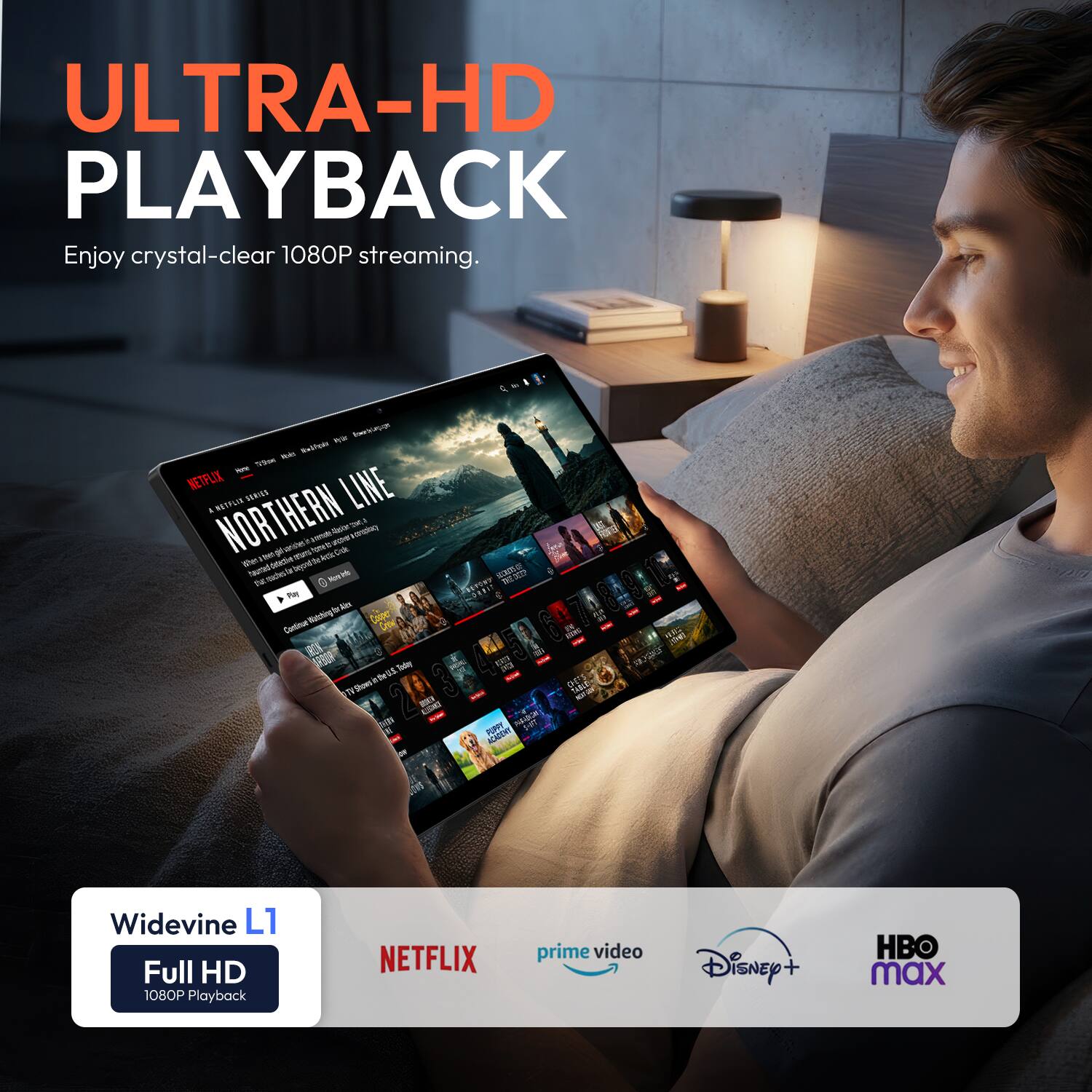 ULTRA-HD PLAYBACK  
Enjoy crystal-clear 1080P streaming.

Bearsugge Rinds Redipir Meme 7994  
NETFLIX LINE SERIES A NETFLIX NORTHERN When Likes girl beyond d ago to form - 41%0 de - Wavur ice MIT conspicy ; harrad fat Mino Info IV. , Pay tr. Air Continue Withing Couper RSUP Today -  
THE DEEP - DVD PUPPY NEXICH  
NEW  
WAS ISHES  
Widevine L1 Full HD 1080P Playback  
NETFLIX  
prime video  
Disney+  
HBO max