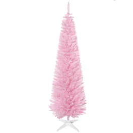 Homcom - Artificial Pencil Christmas Tree - Pink