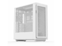 Rosewill - Helium Air Mid Tower E-ATX Gaming Case, Mesh, Tool-less, High-Airflow, USB 3.1, 1x 140mm PWM Fan, White - White