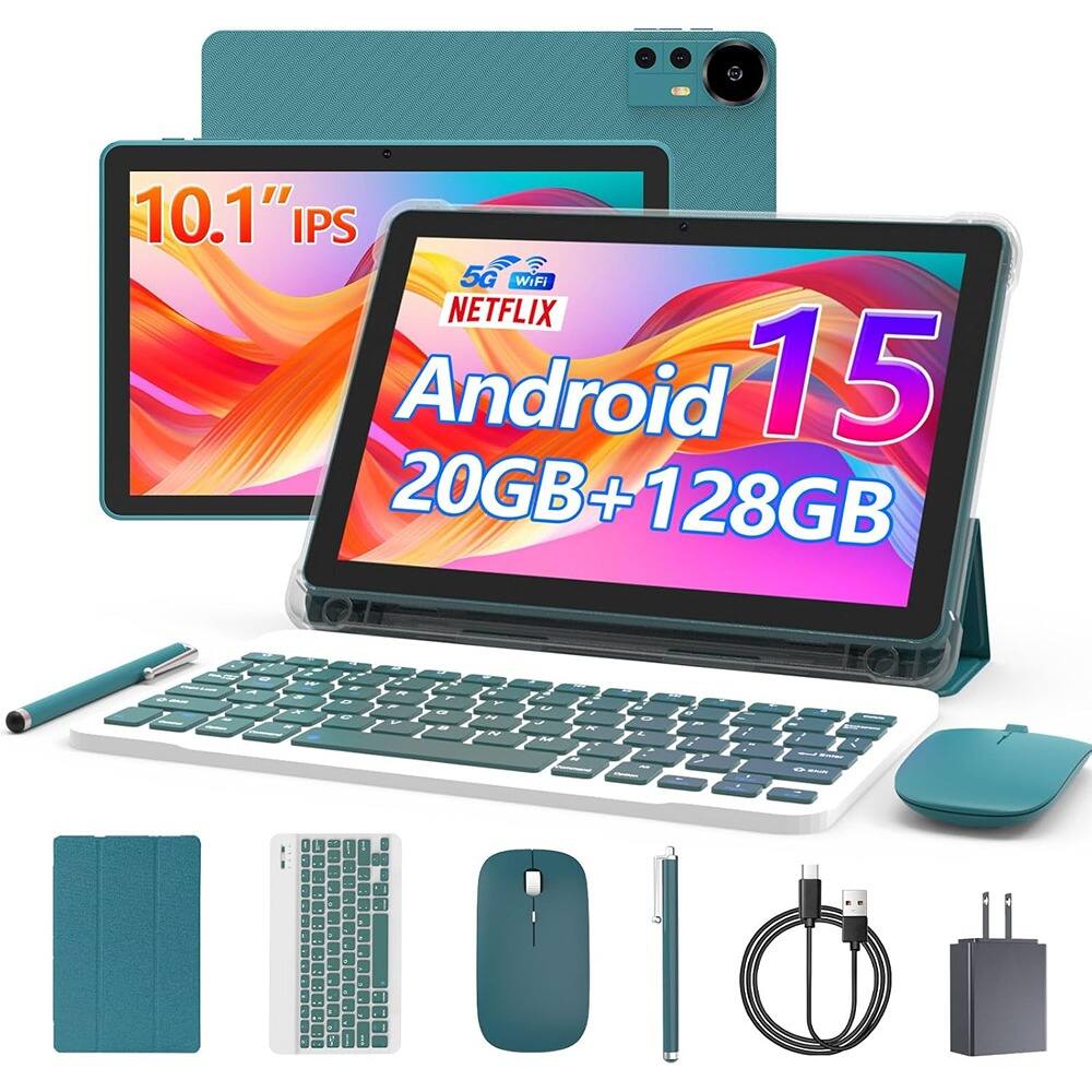 10.1" IPS  
5G WiFi  
Netflix  
Android 15  
20GB+128GB
