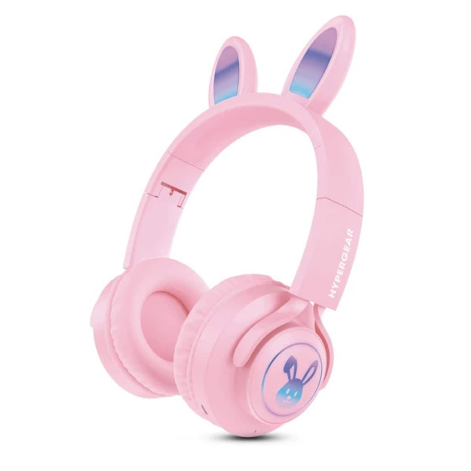 Stock Preferred - Bunny Tracks Kids Wireless Light-Up Headphones - Pink
