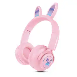 Stock Preferred - Bunny Tracks Kids Wireless Light-Up Headphones - Pink