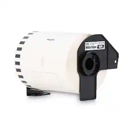 Brother - DK2243 4 in. x 100 ft. Continuous Length Shipping Label Tape for QL-1050 - (1-Roll) - White