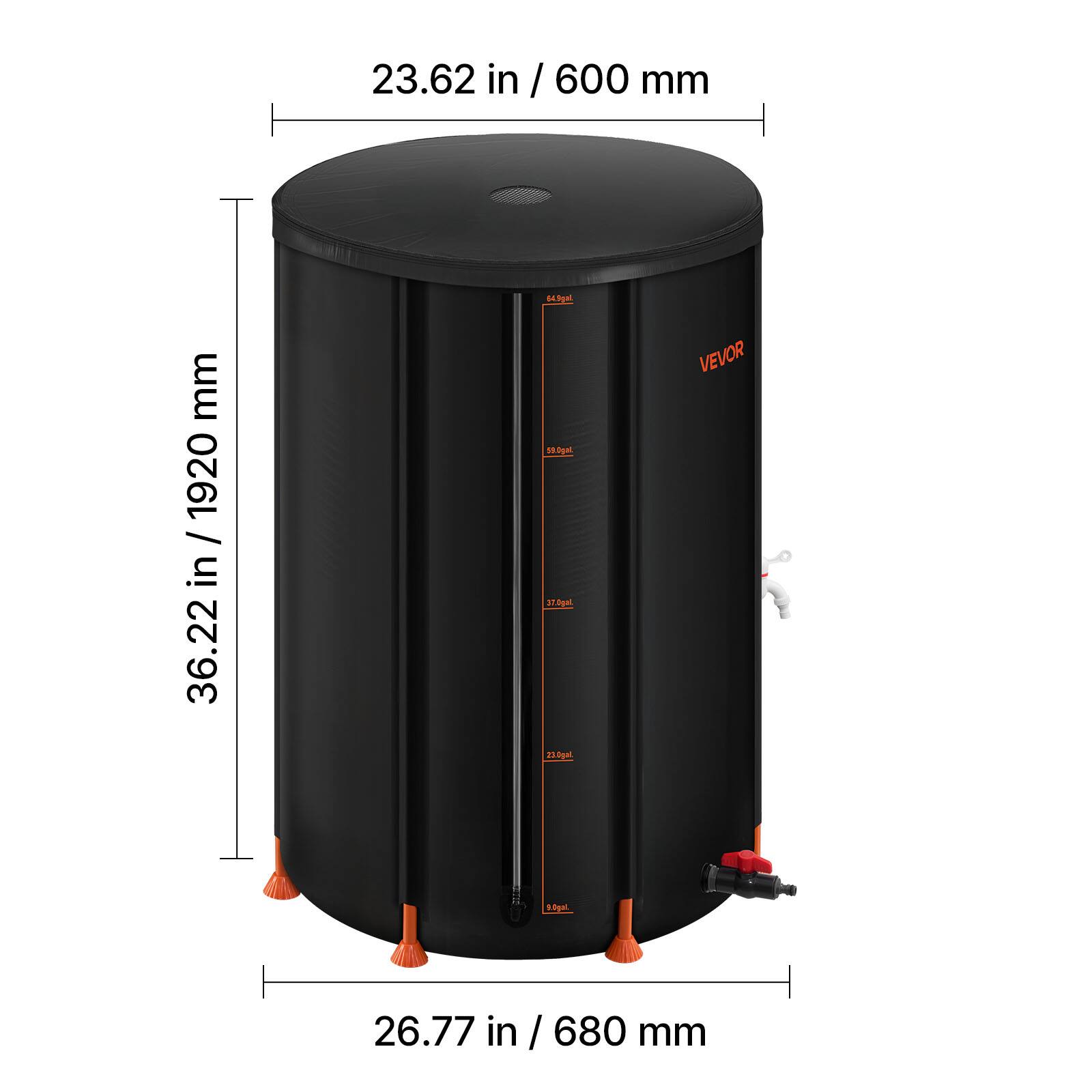 23.62 in / 600 mm  
36.22 in / 1920 mm  
26.77 in / 680 mm  
B45M  
S90a 70  
230g  
VEVOR