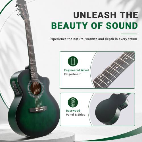 UNLEASH THE BEAUTY OF SOUND

Experience the natural warmth and depth in every strum

Engineered Wood Fingerboard

Basswood Panel & Sides