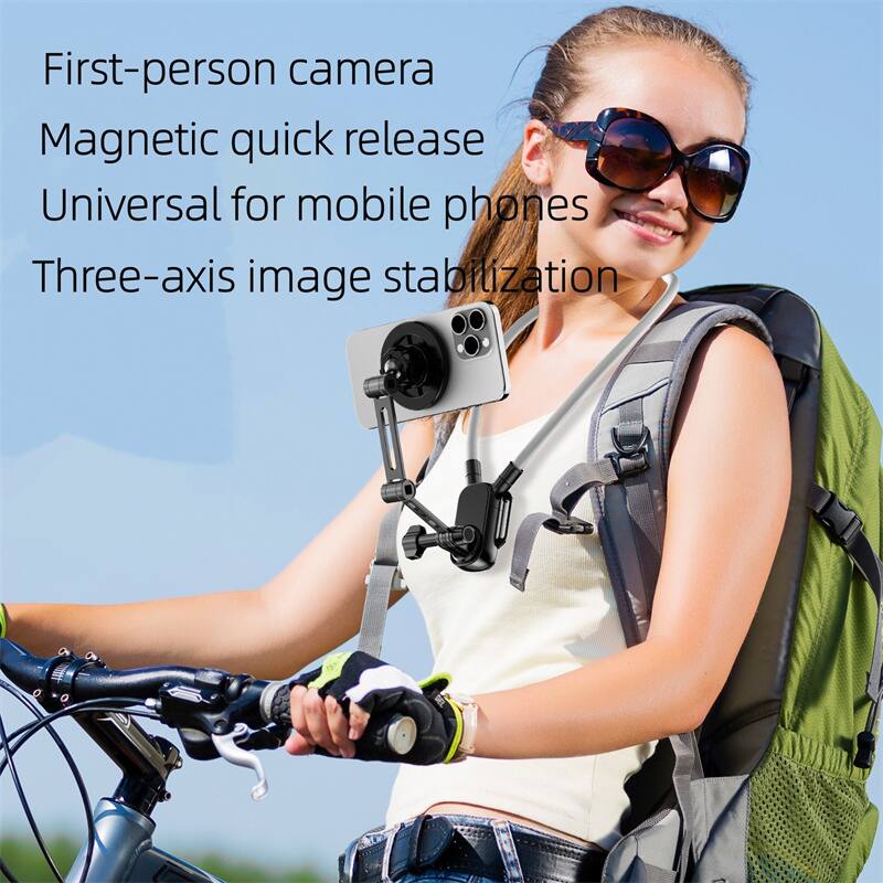 First-person camera  
Magnetic quick release  
Universal for mobile phones  
Three-axis image stabilization