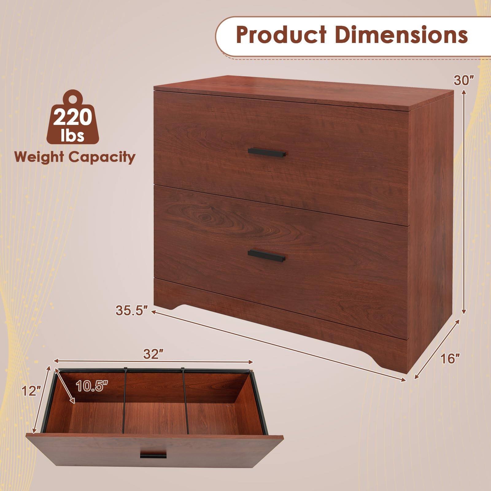 Product Dimensions: 30" x 35.5" x 32" x 16" x 12" x 10.5"  
Weight Capacity: 220 lbs