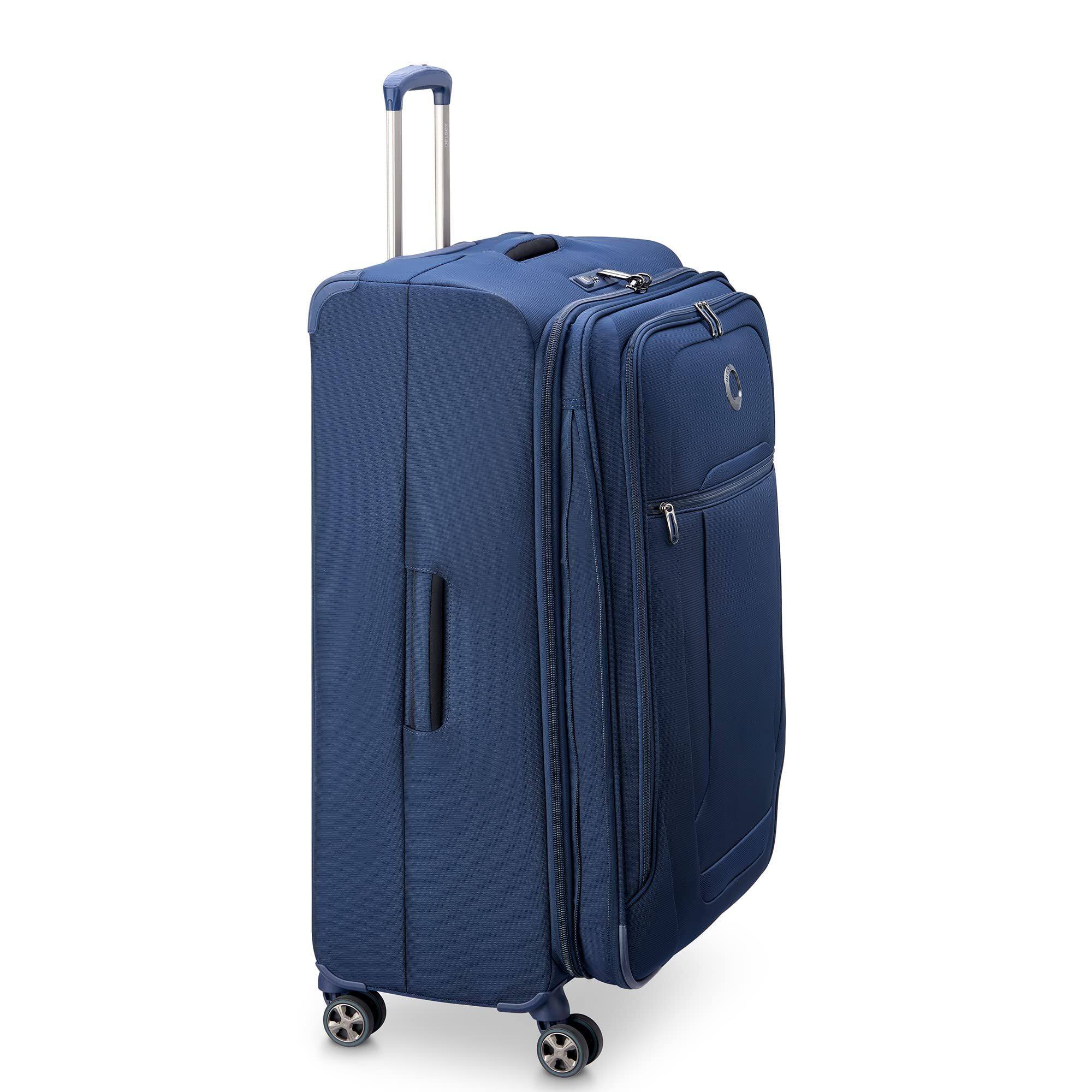Alt View 2. Delsey - Delsey Helium DLX Checked Expandable Spinner - 29 Large - Navy.