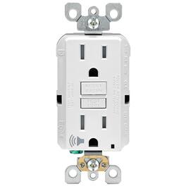 Leviton - 15 amps 125 V Audible Outlet 5-15R 1 pk - White