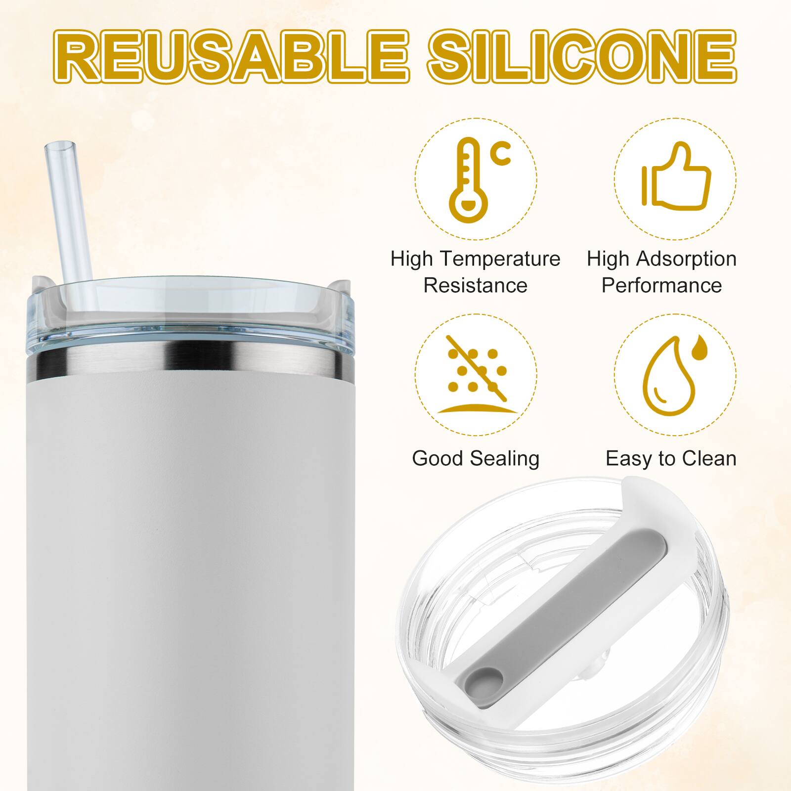 REUSABLE SILICONE

- High Temperature Resistance
- High Adsorption Performance
- Good Sealing
- Easy to Clean