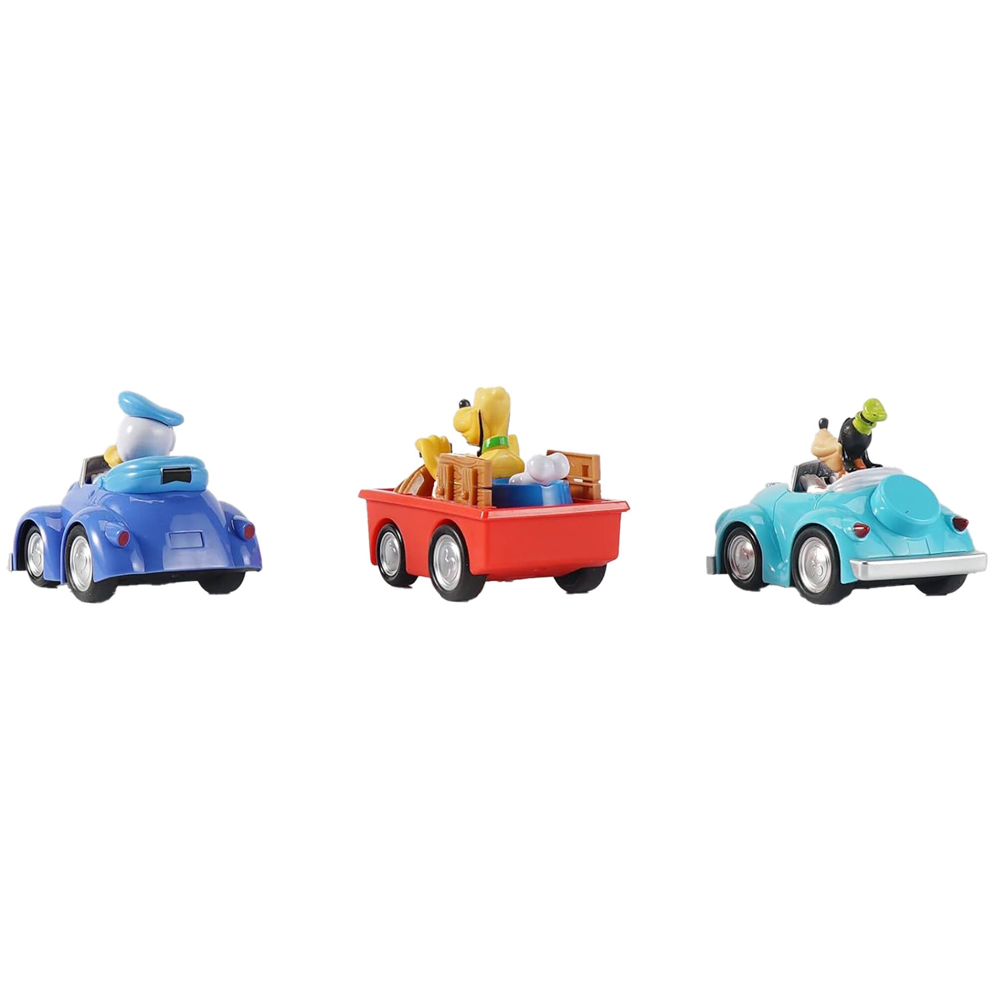Left. Disney Junior - Disney Junior: 3 pack Pull-Back Toy Vehicles - Donald.