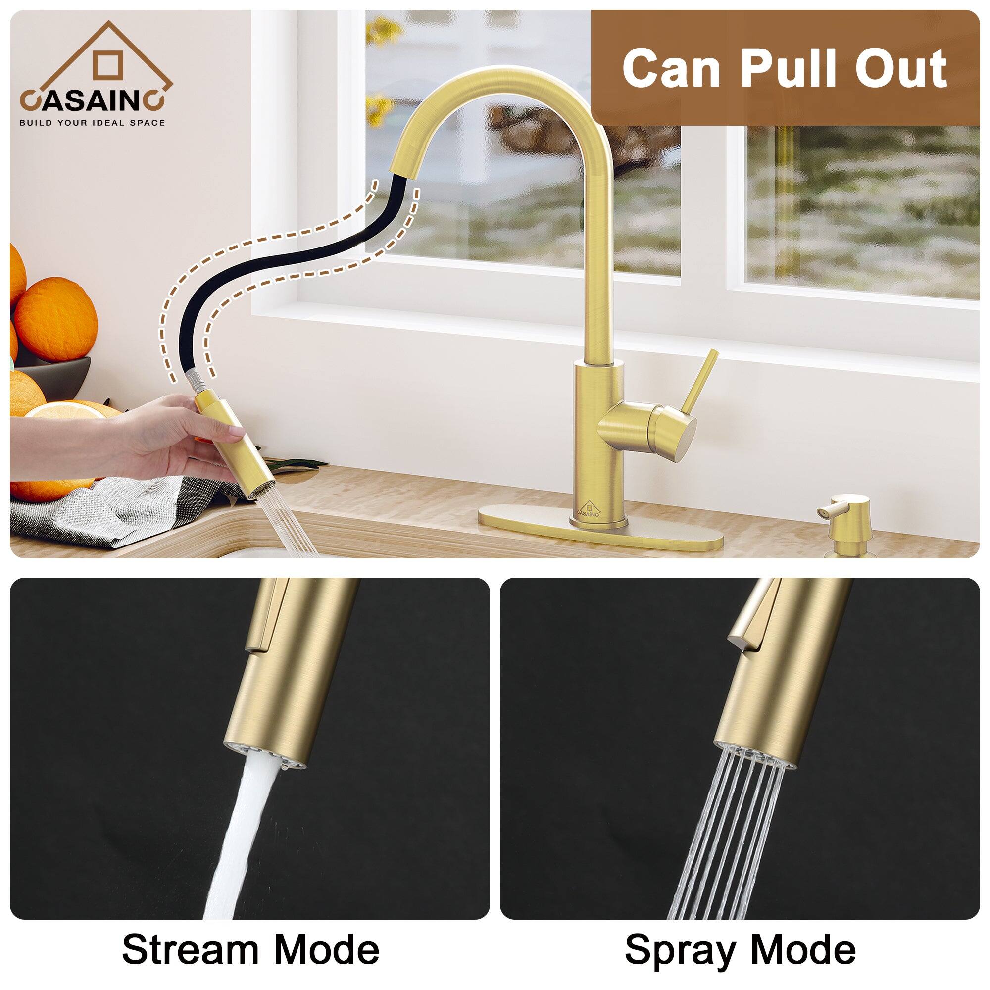 CASAINO  
BUILD YOUR IDEAL SPACE  

Can Pull Out  

Stream Mode  

Spray Mode