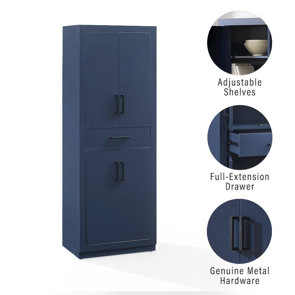 Adjustable Shelves  
Full-Extension Drawer  
Genuine Metal Hardware