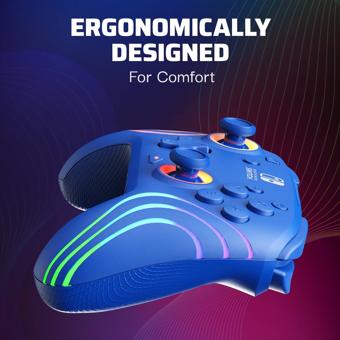 Ergonomically Designed For Comfort Switch Interactive Gaming Controller.