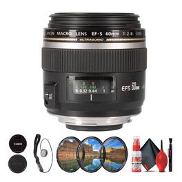 Canon - EF-S 60mm f/2.8 Macro USM Lens + More