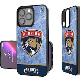 Keyscaper - NHL - Florida Panthers Bump Case with 8.2ft Drop Protection - 15 Pro - Multicolor