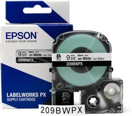 Epson - 3/8" Tape - 209BWPX - Black on White